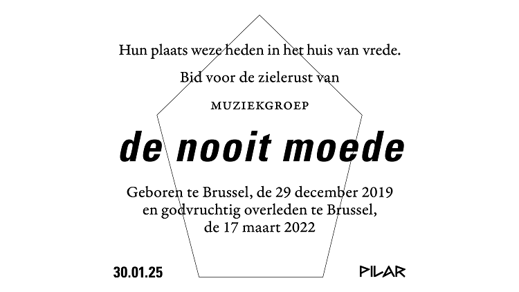 In Memoriam: De Nooit Moede